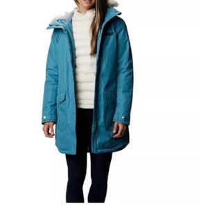 Columbia Women's Suttle Mountain™ Long Insulated Jacket size L Canyon Blue